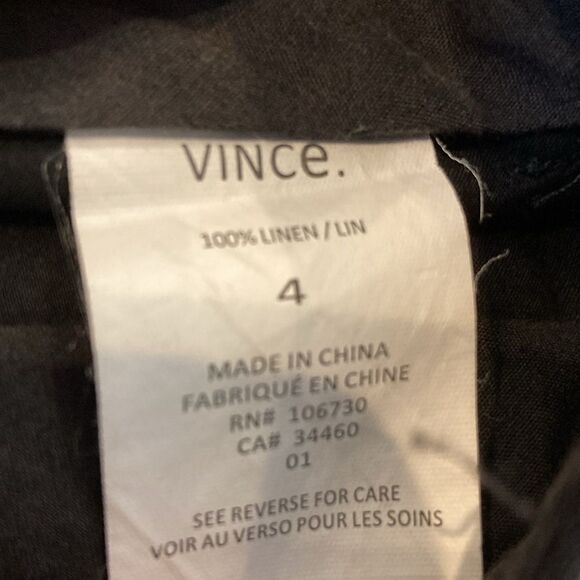 Vince linen joggers, size 4 - Picture 4 of 8